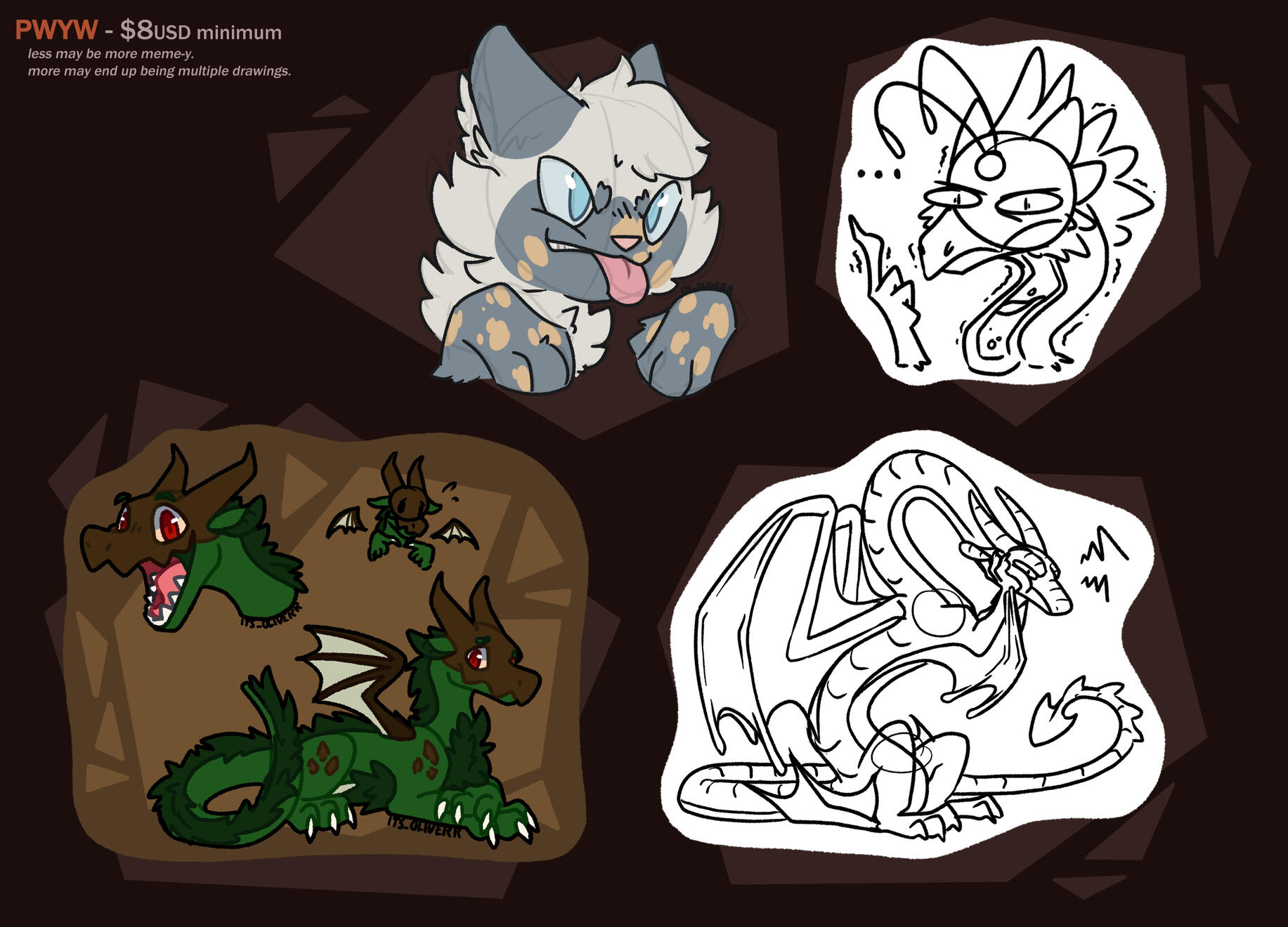 pwyw - $8 usd minimum